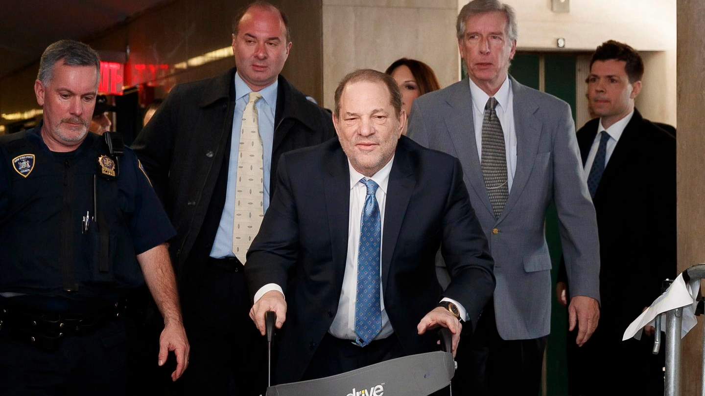 Harvey Weinstein in tribunale a New York (Ansa)