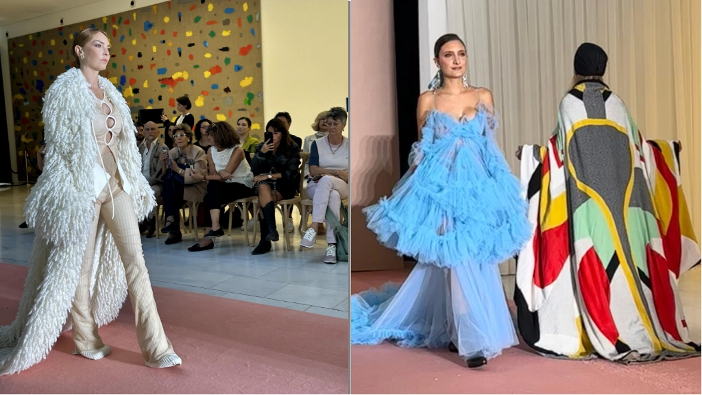 Alcune donne colpite da tumore al seno che hanno sfilato alla Milano Fashion week