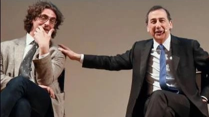 Da sinistra il consigliere comunale M5S Gianluca Corrado e il sindaco Beppe Sala