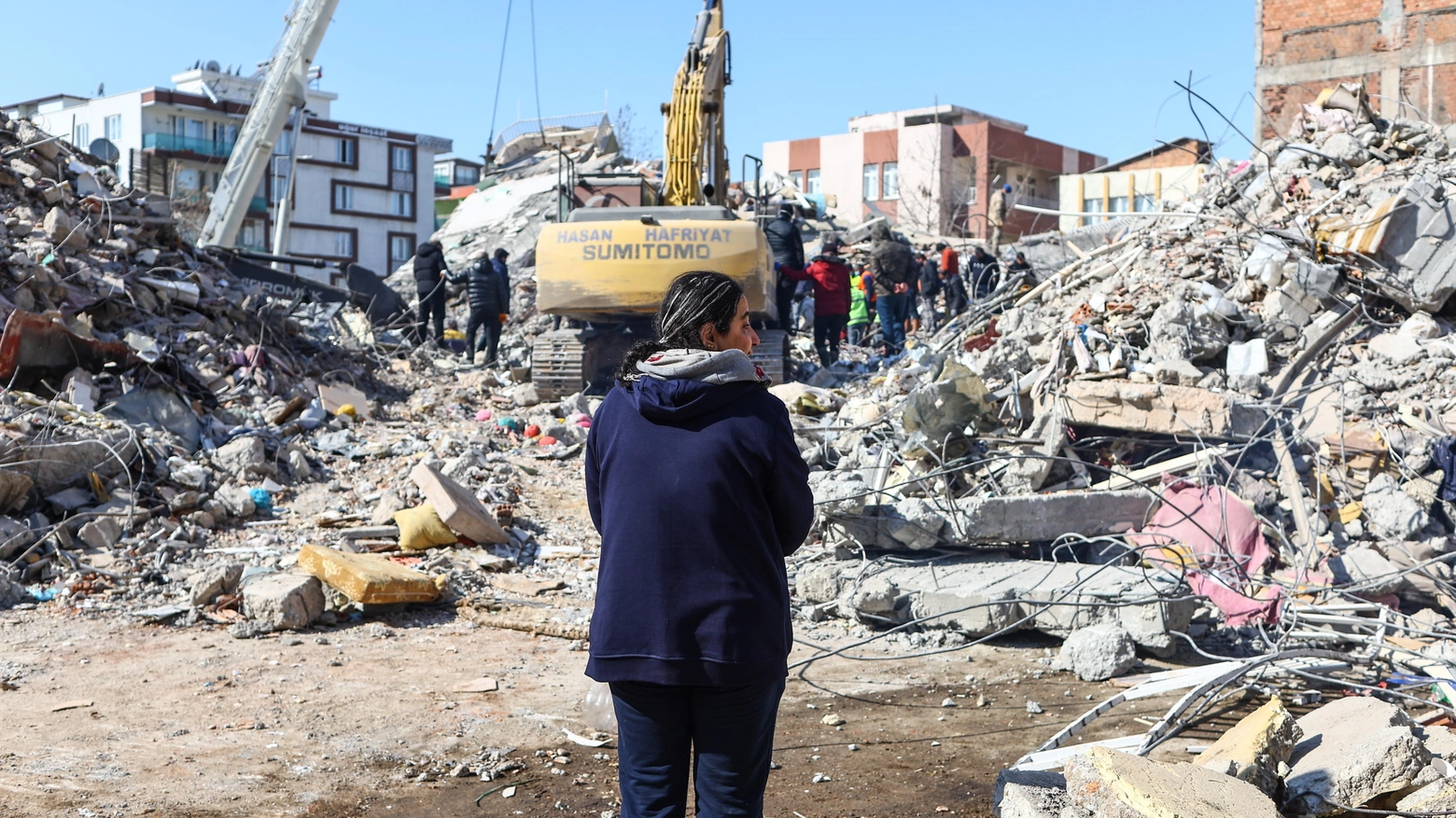 La distruzione provocata dal terremoto in Turchia