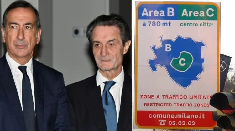Area B, il sindaco Giuseppe Sala e il governatore Attilio Fontana