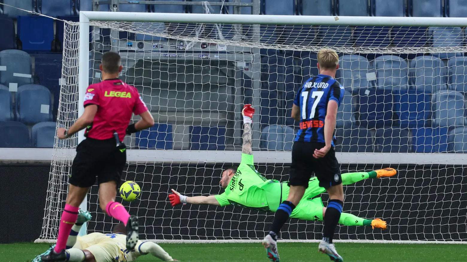 Il gol di Hojlund contro il Verona Il gol di Hojlund contro il Verona