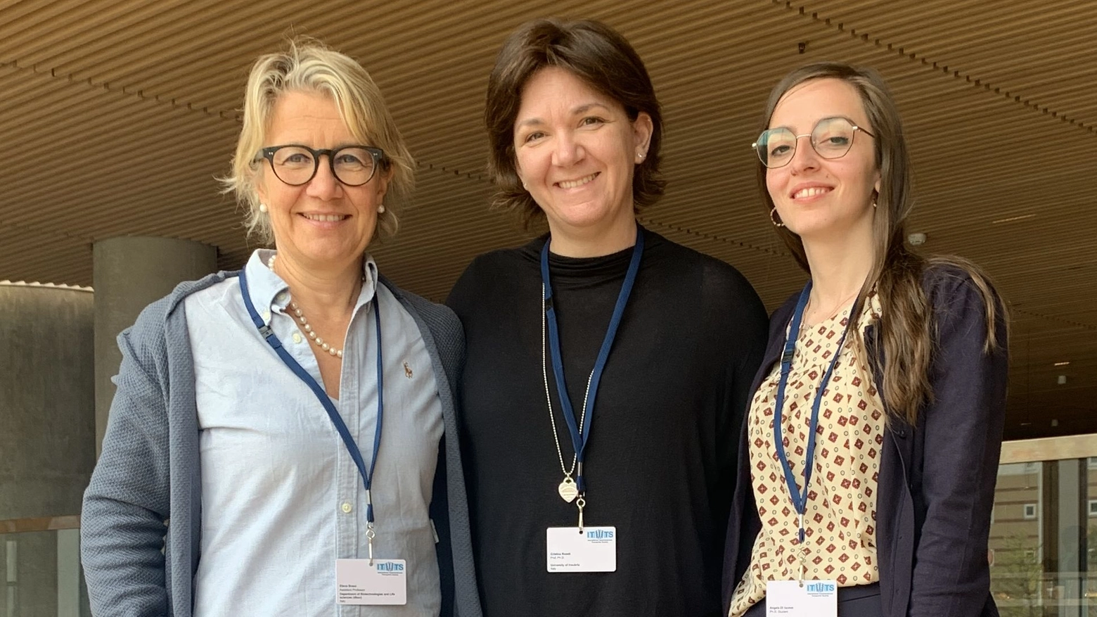 Da sinistra Elena Bossi, Cristina Roseti e Angela Di Iacovo durante un recente congresso  