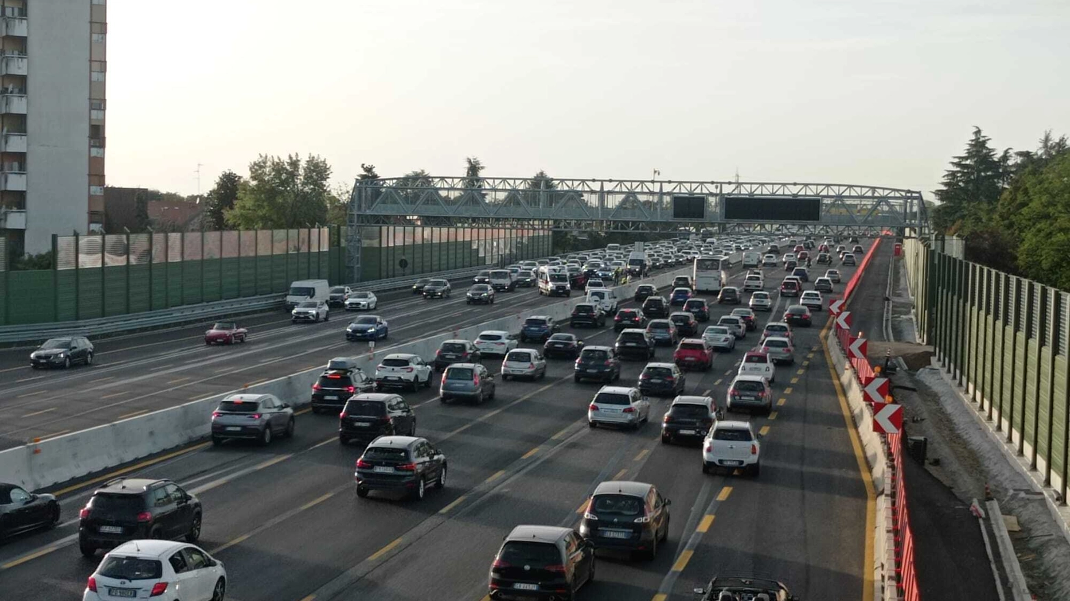 Traffico sull'A8 in direzione Milano