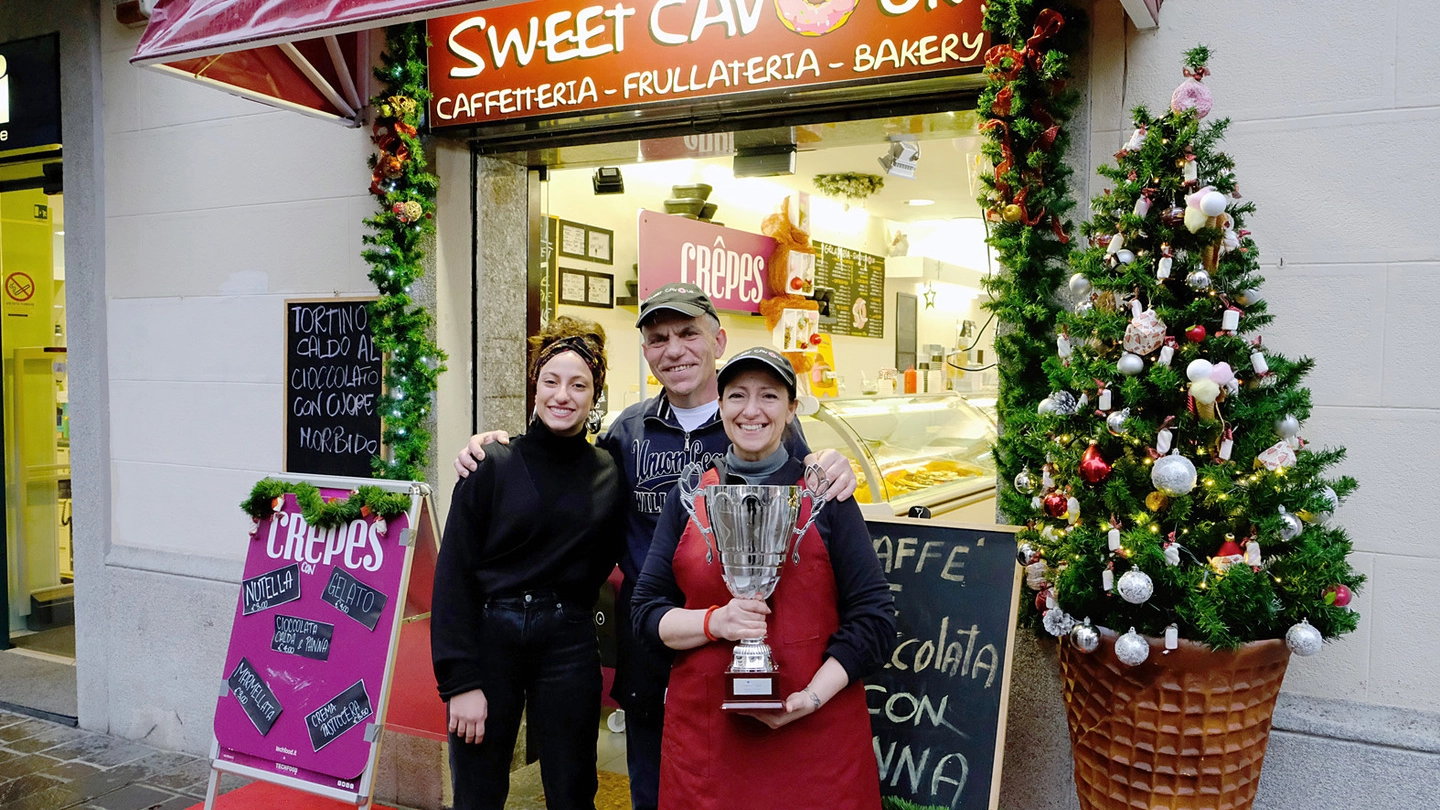 Agata Riolo, Alberto Mantovani e Alice Mantovani della gelateria Sweet Cavour 