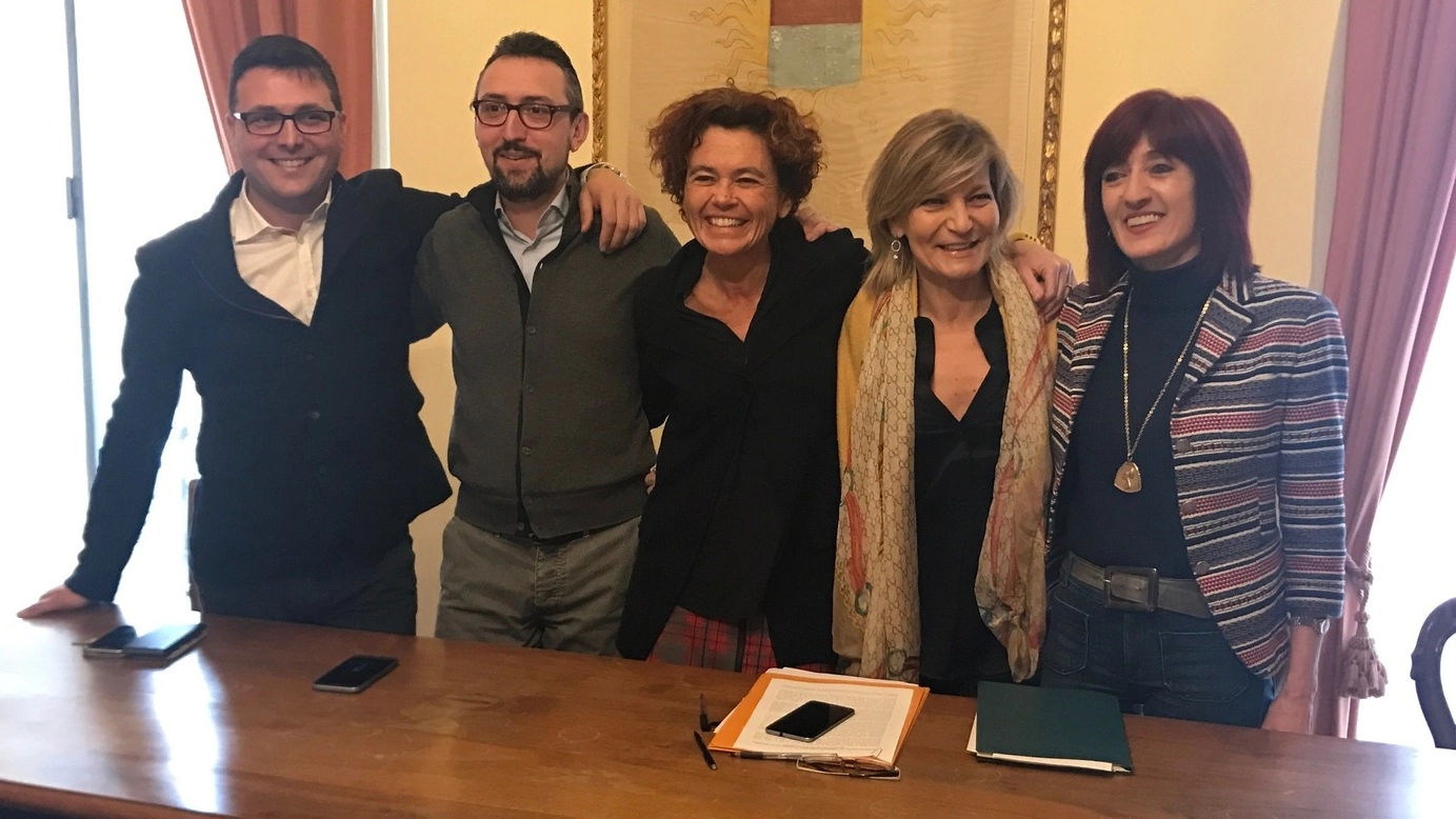 Matteo Gramignoli, Matteo Piloni, Stefania Bonaldi, Morena Saltini e Cinzia Fontana