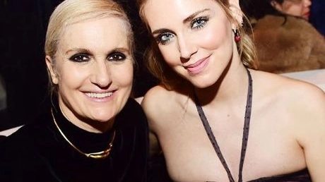 Chiara Ferragni e Maria Grazia Chiuri (Foto Instagram)