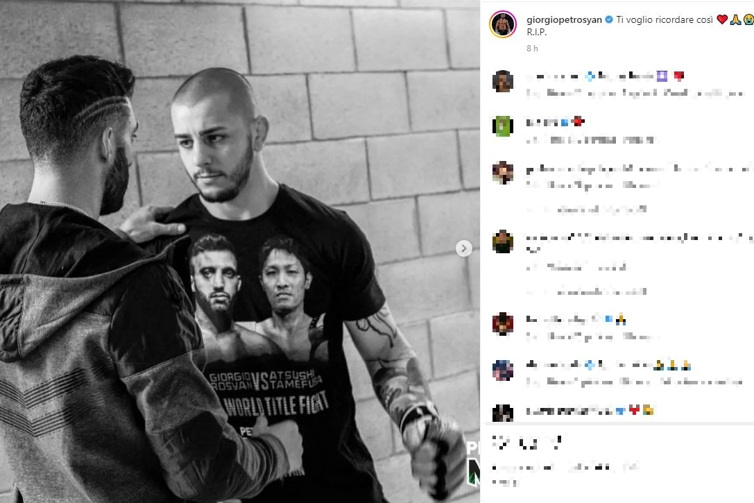 Il post di Giorgio Petrosyan (Foto Instagram)