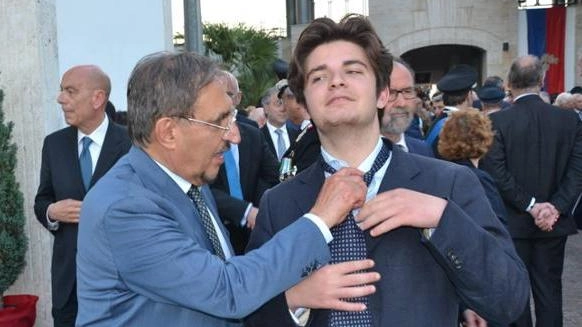 Ignazio La Russa e il figlio Leonardo Apache