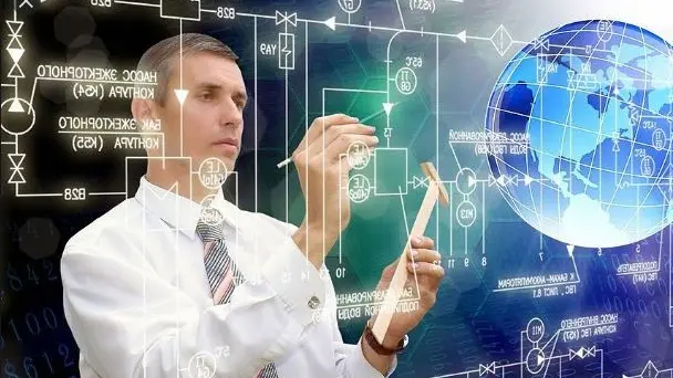 Un ricercatore al lavoro