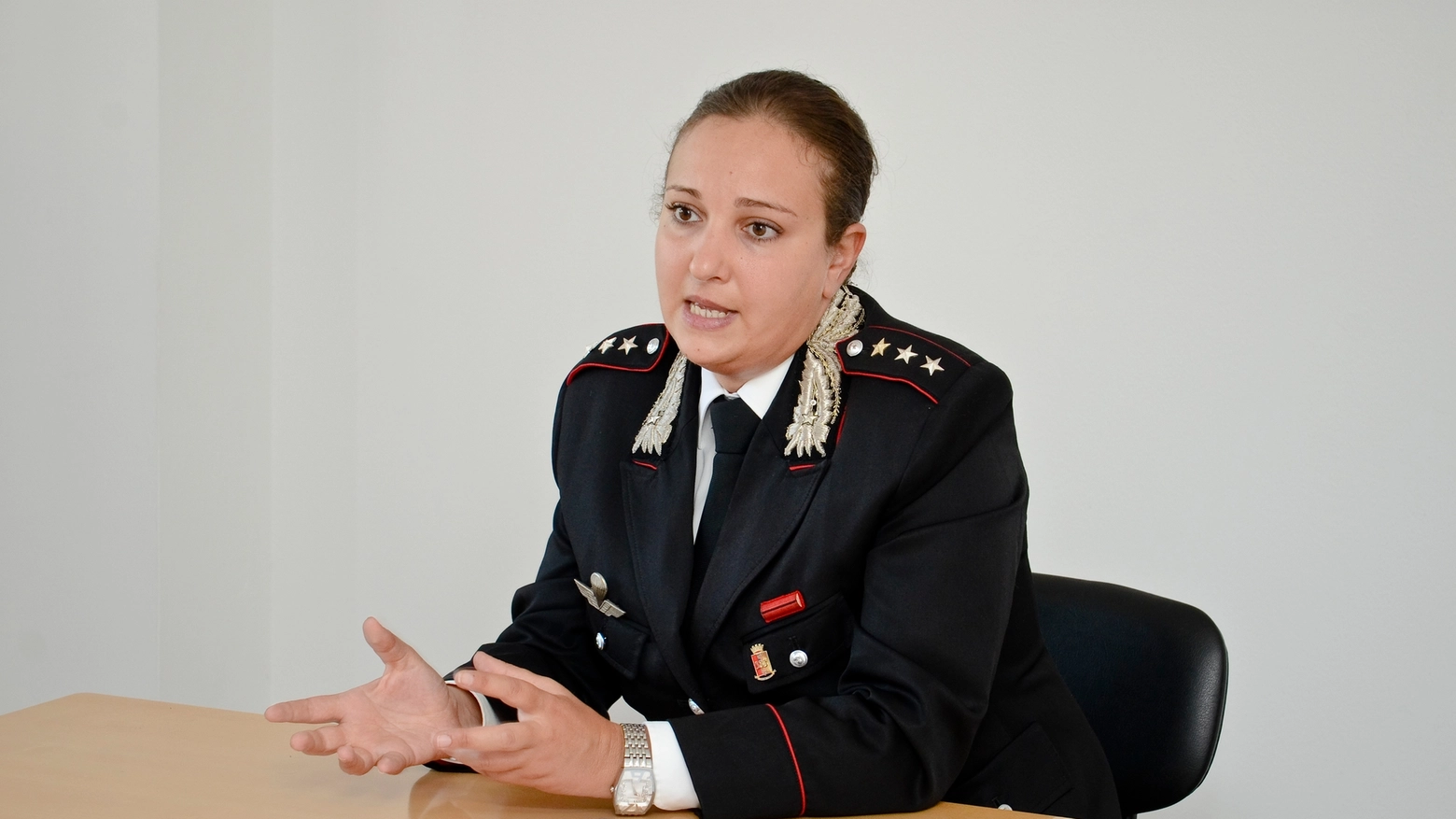 Il capitano Valeria Nestola, comandante della compagnia dei carabinieri di Lodi