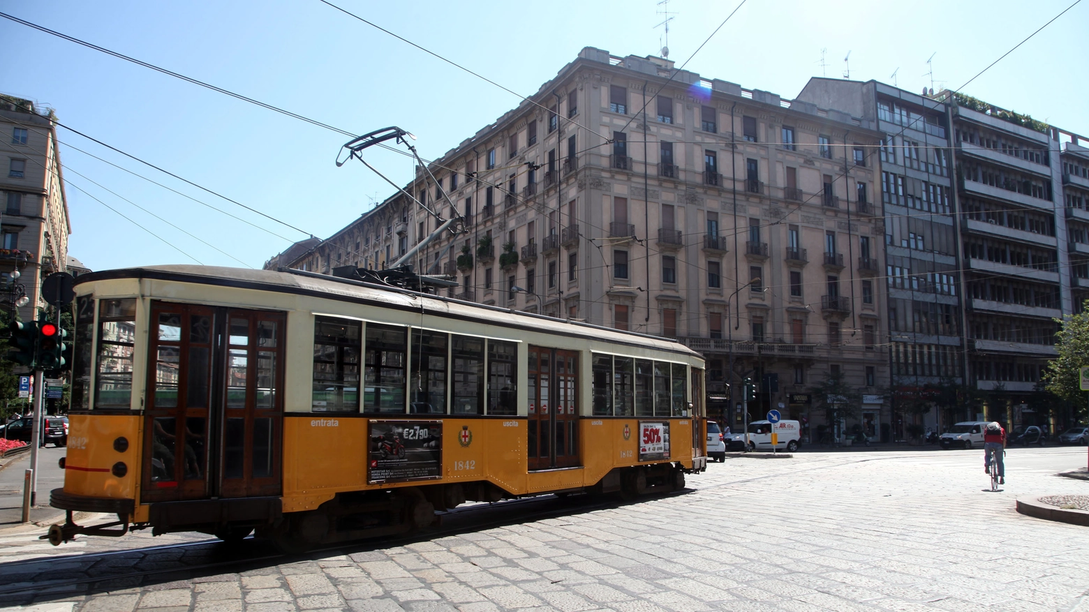 Un tram a Milano