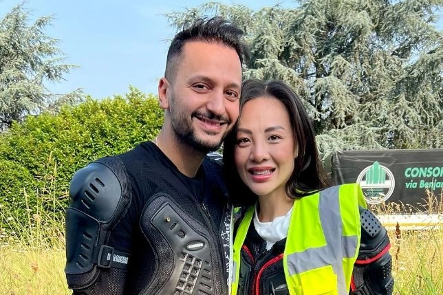 Rosy Chin insieme al marito, Paolo La Quosta (Foto Instagram)
