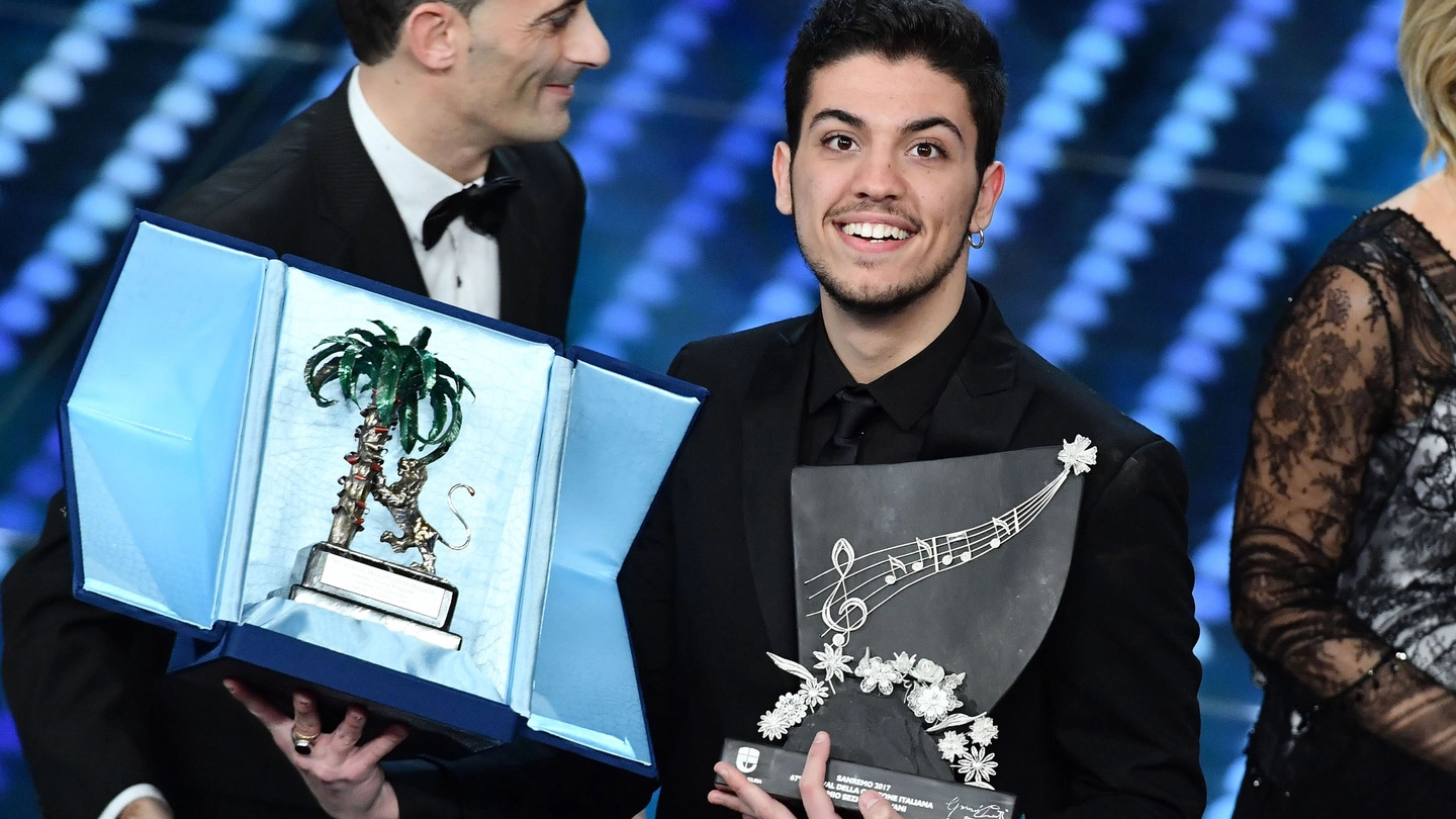 Lele, vincitore delle Nuove Proposte di Sanremo 2017 (Lapresse)