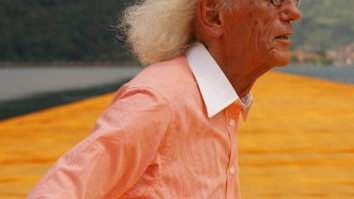 L'artista Christo, recentemente scomparso