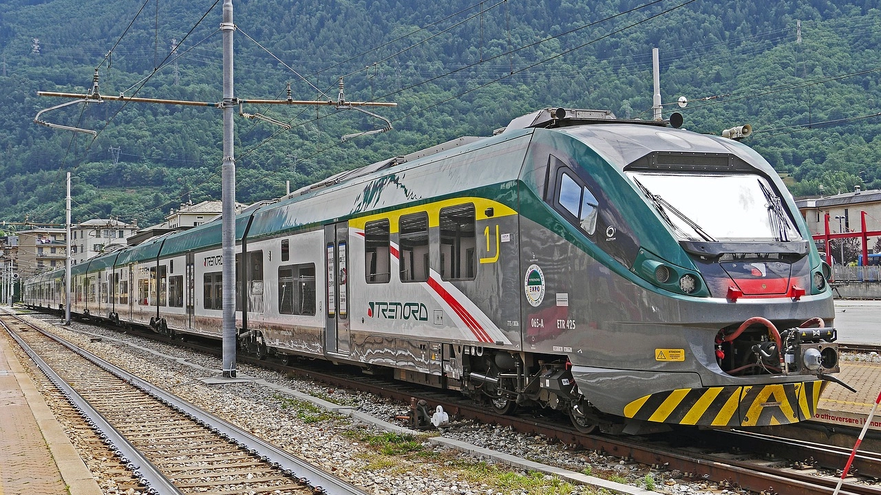 Convoglio Trenord in una foto di archivio Convoglio Trenord in una foto di archivio