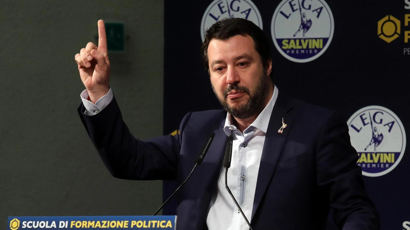 Il leader leghista Matteo Salvini (Ansa)