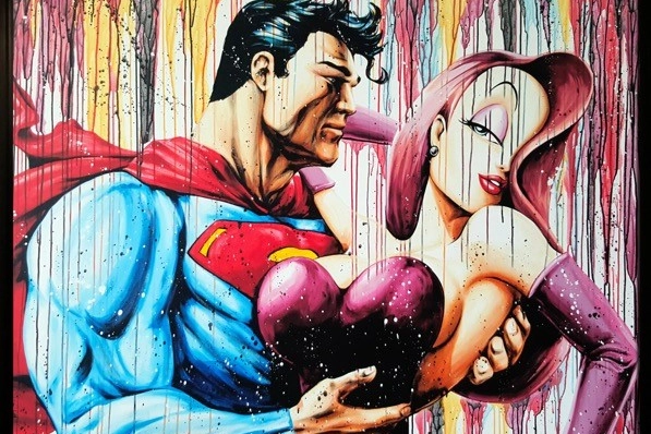 Una delle opere d'arte ad Affordable Art Fair di Milano
