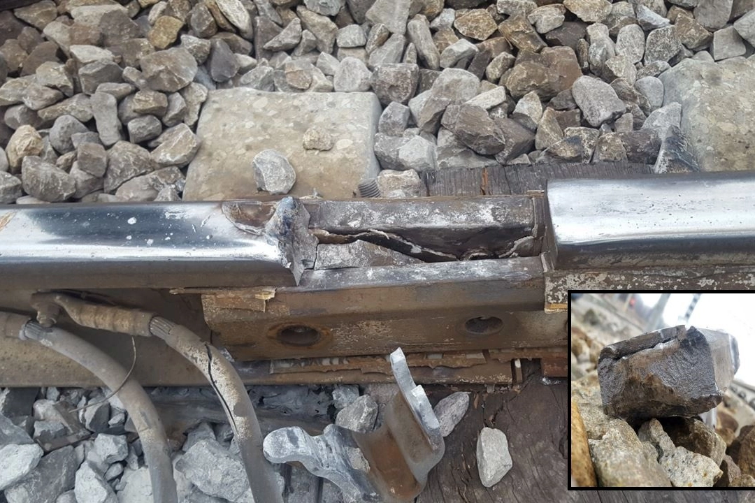 La rotaia killer e il pezzo 'sparato' a venti metri