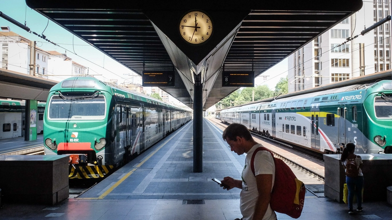 La stazione di Milano Cadorna durante uno sciopero