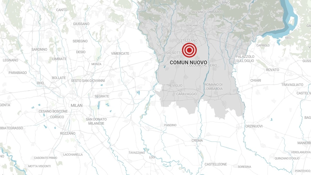 L'epicentro del terremoto