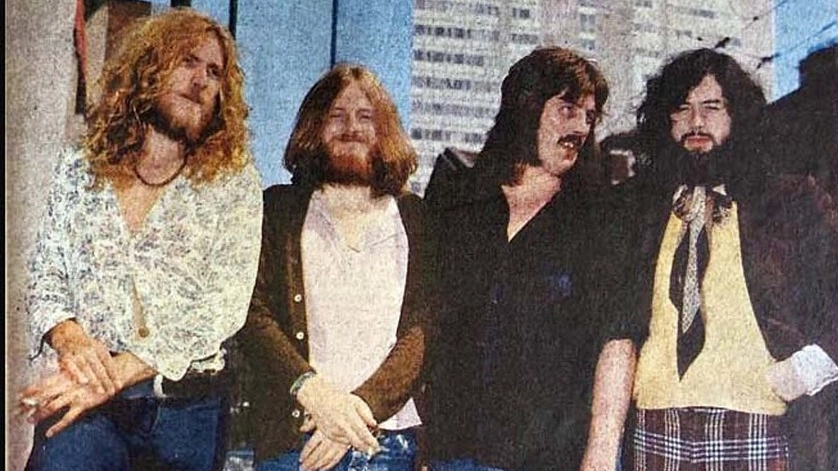 I Led Zeppelin nel luglio del 1971 a Milano