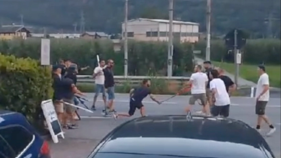 Rissa tra tifosi del Como della Sampdoria a Villa di Tirano