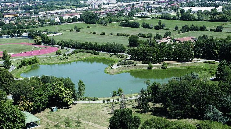 Una visione dall’alto del parco Forlanini