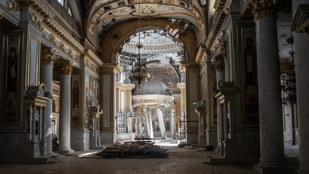 La Cattedrale della Trasfigurazione distrutta dai missili russi sarà restaurata grazie agli esperti italiani