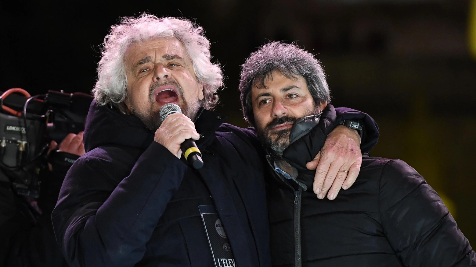 Beppe Grillo e Roberto Fico 