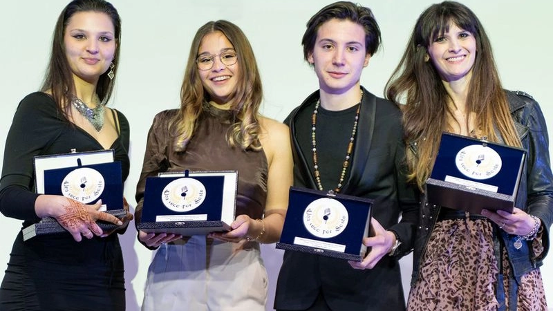 Da sinistra Miriam Maffei, Marta Nicosia, Lorenzo Marchina e Francesca Trevisan