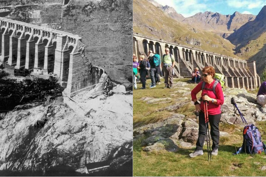 La diga di Gleno cent'anni fa e oggi