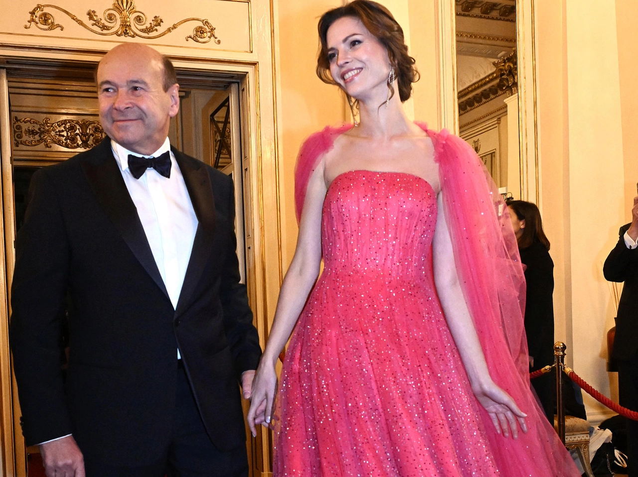 Il sovrintendete del Teatro alla Scala Dominique Meyer e la ballerina Anna Olkhovaya