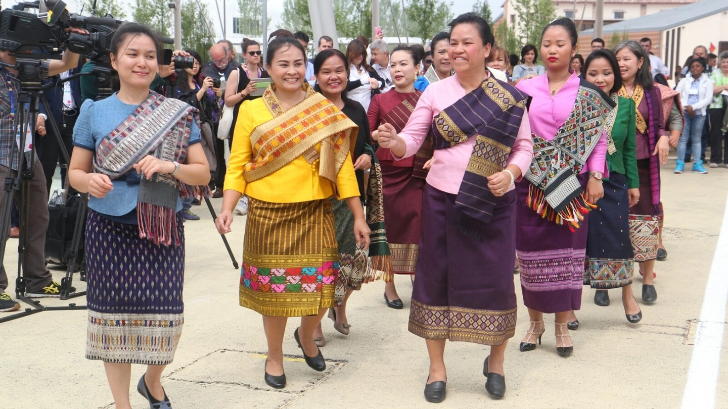 L’inaugurazione del cluster del riso a Expo (Foto Omnimilano)