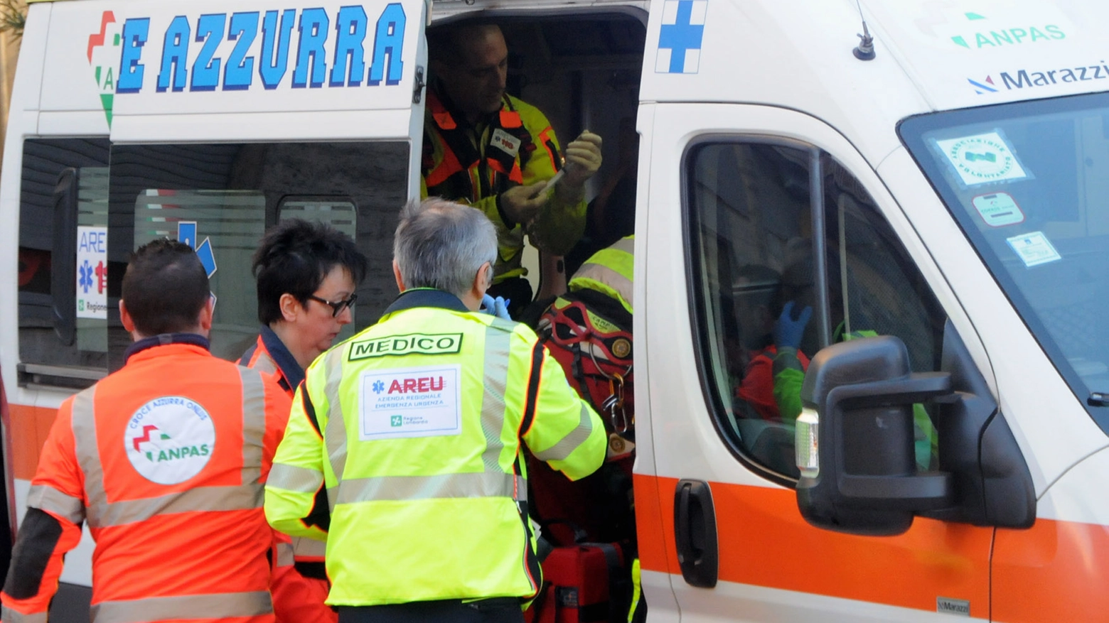 Ambulanza in azione (Brianza)