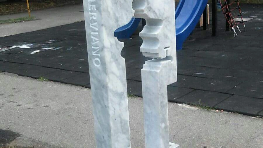La fontanella invisibile al parchetto di via Roma a Nerviano