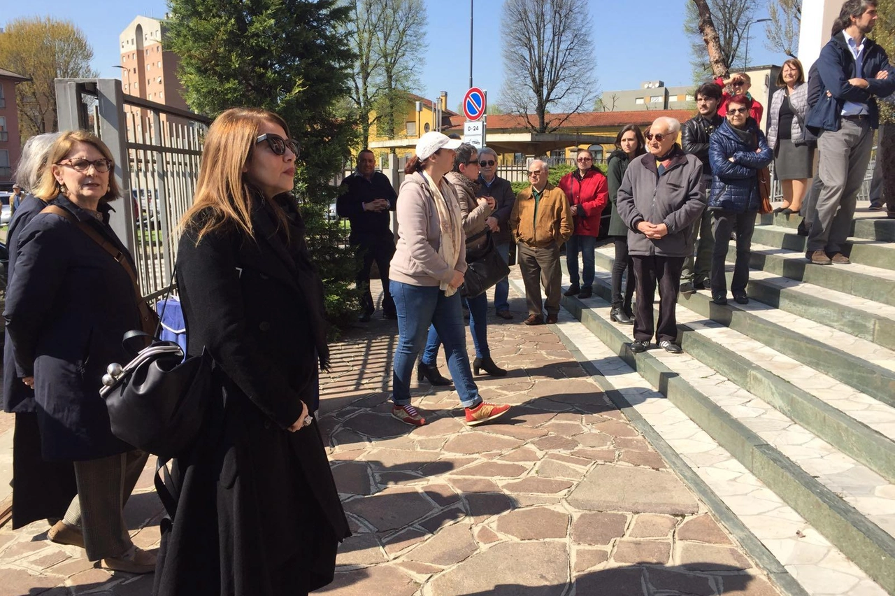 Cristina D'Avena ai funerali di Cino Tortorella