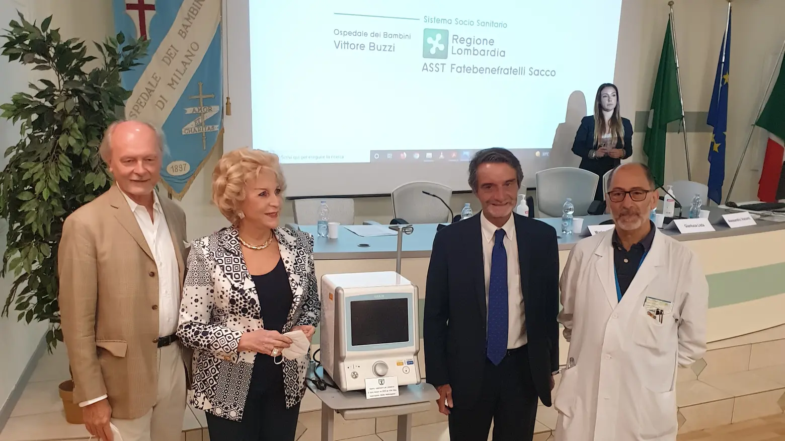 Il governatore Fontana ospite dell'Onlus