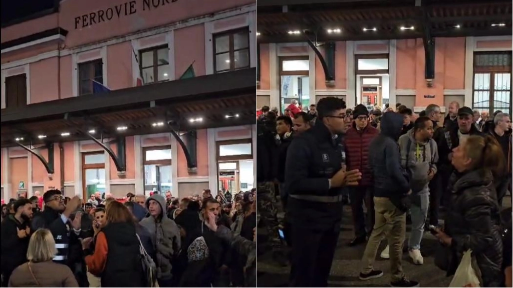 Tensione alla stazione di Saronno per il blocco della circolazione ferroviaria Tensione alla stazione di Saronno per il blocco della circolazione ferroviaria