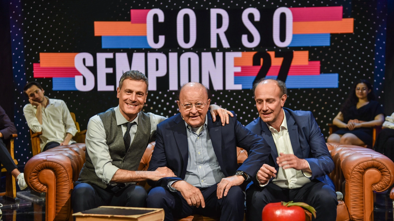 Ale & Franz insieme a Massimo Boldi per "Corso Sempione 27"
