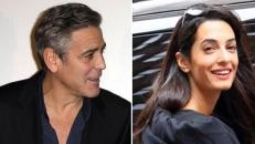 George Clooney e la britannica Amal Alamuddin (Ansa)