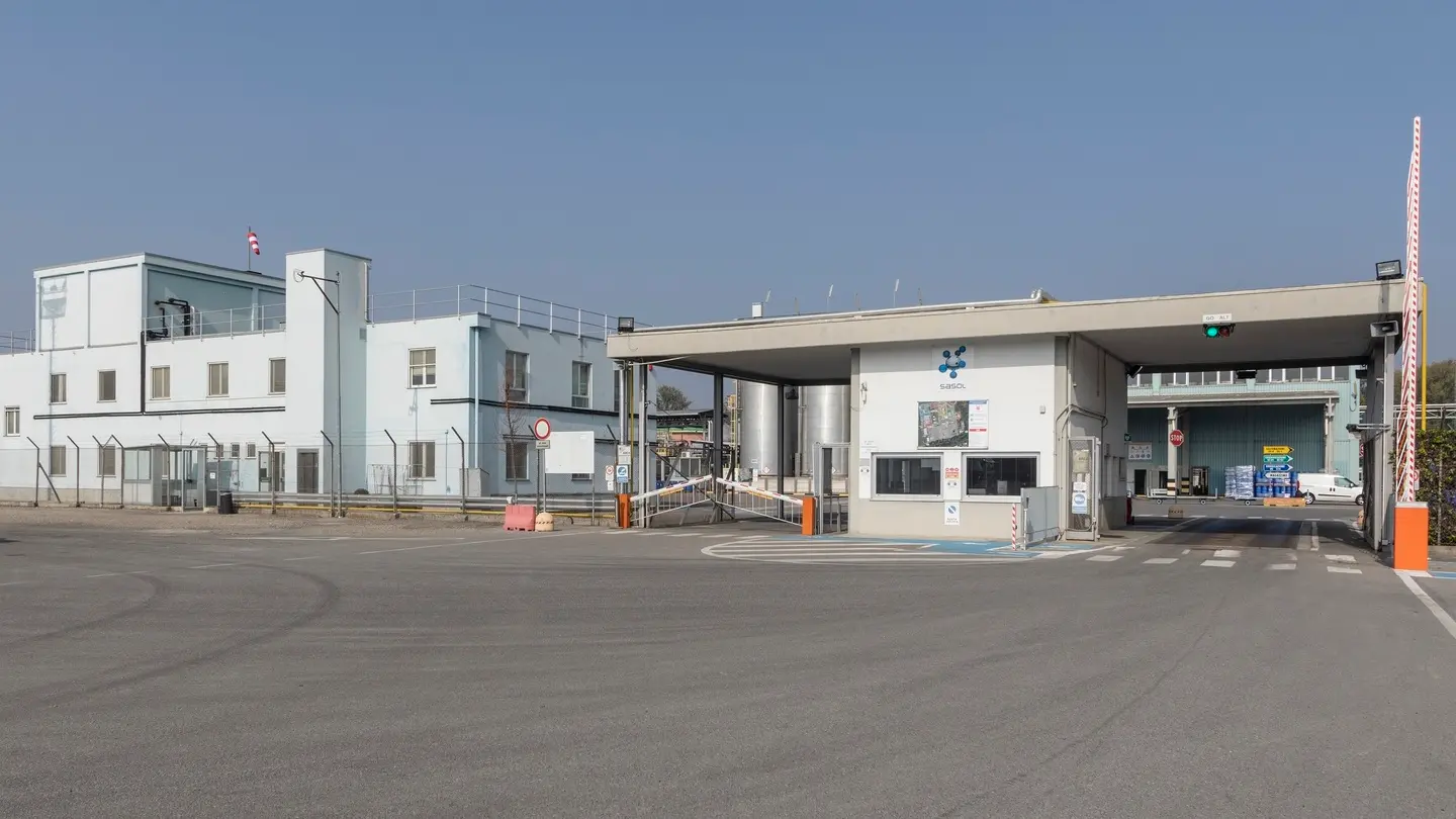 Lo stabilimento di Sasol Group a Terranova dei Passerini nel Lodigiano 