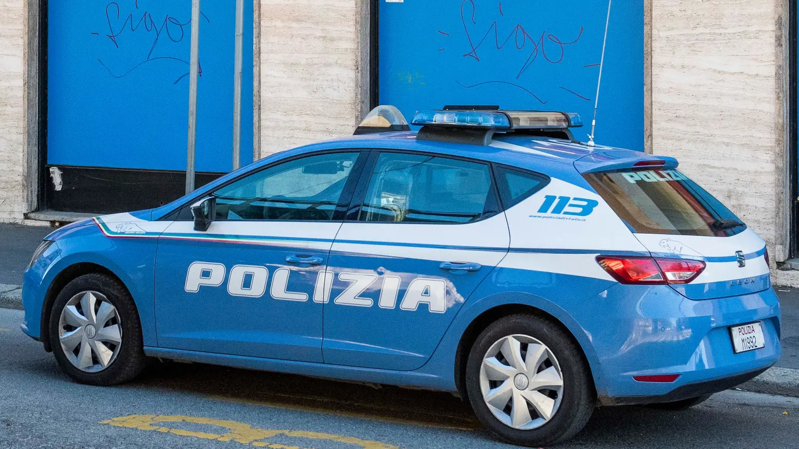 Intervento della polizia sul luogo dell'aggressione (Archivio)