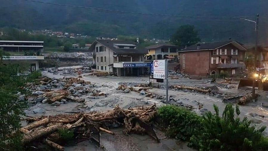 I danni dell'alluvione a Niardo