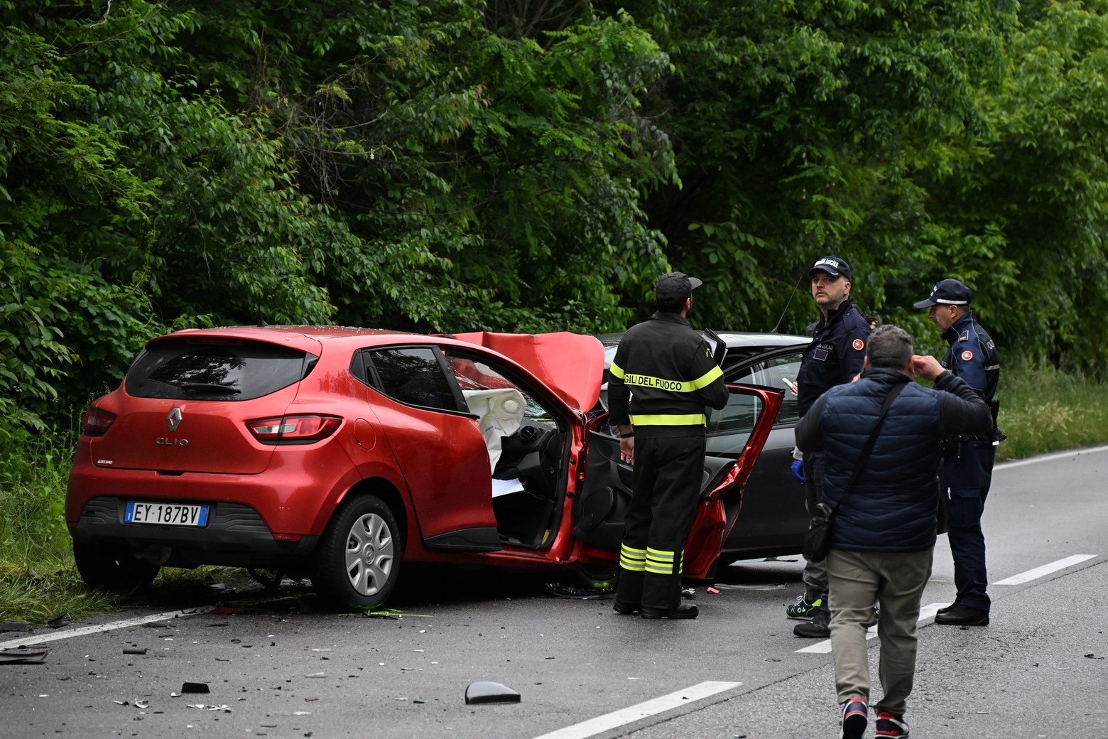 Turbigo, i rilievi dopo l'incidente