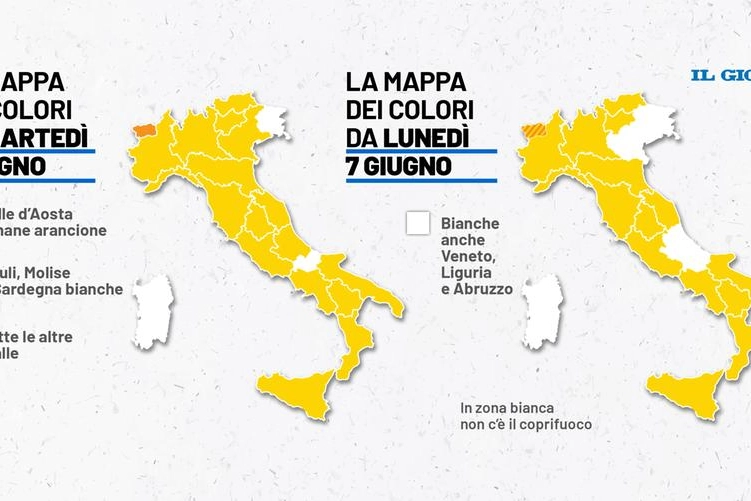 Zona bianca, ecco quali regioni potrebbero entrarci