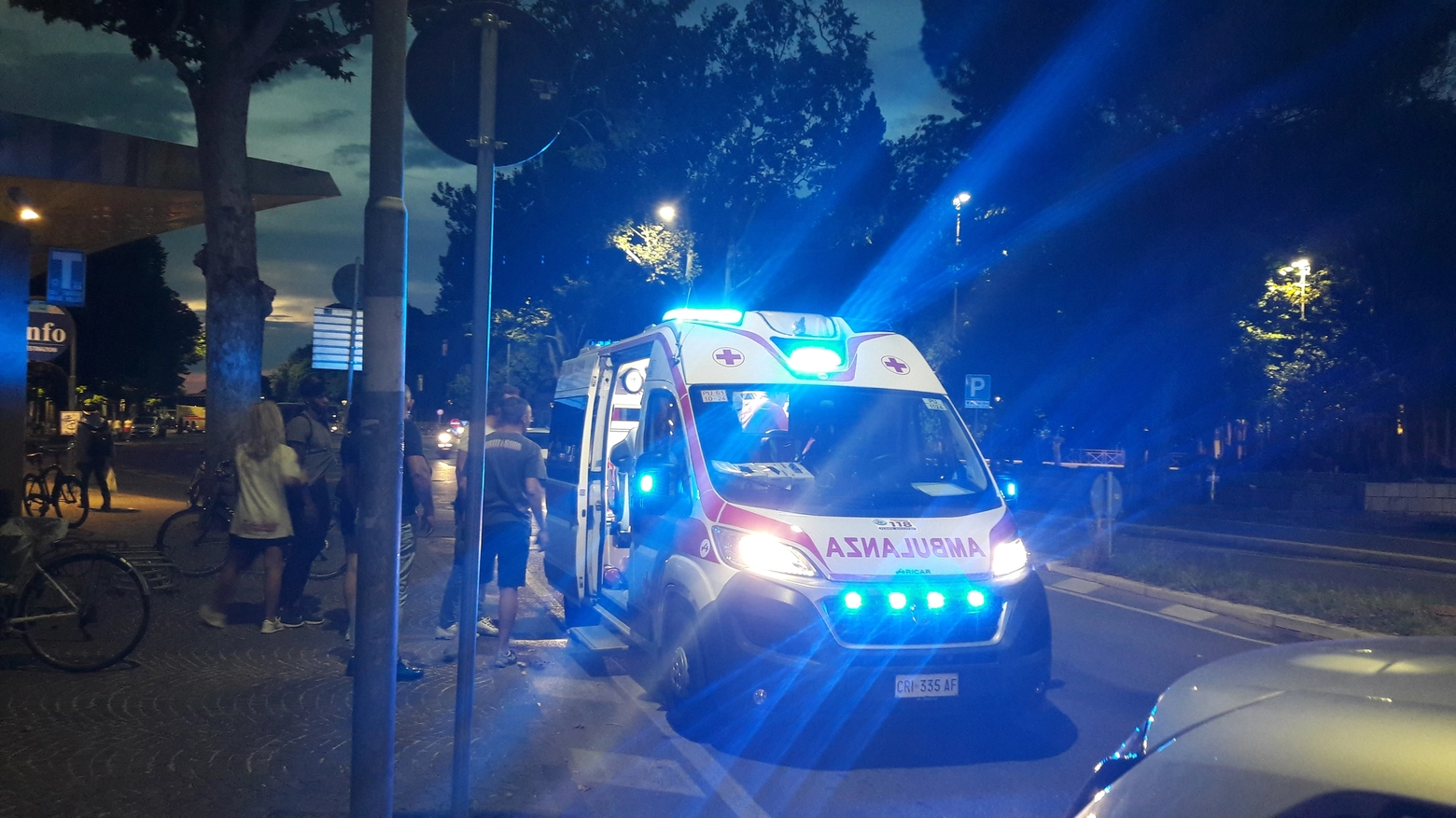 Incidente nella notte in viale Toscana, a Busto Arsizio