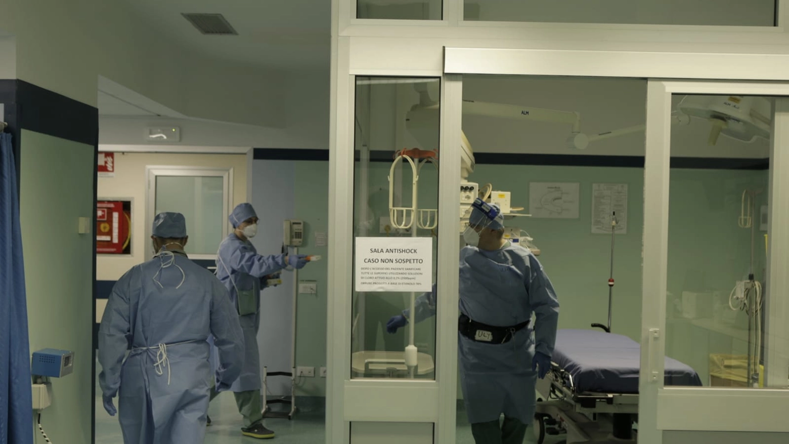 L'ospedale di Codogno durante l'emergenza Covid