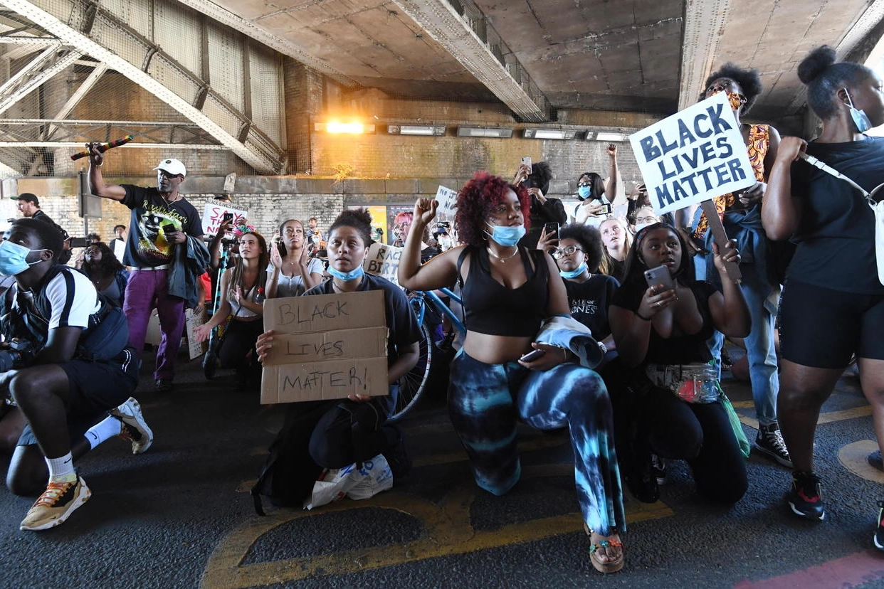  Black Lives Matter: proteste anche a Londra per Floyd (Ansa)
