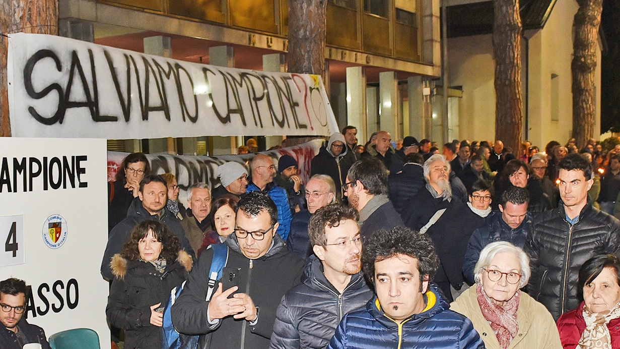Manifestazione ex dipendenti del Casinò di Campione